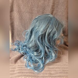 Elegant Blue Curly Hair Wig